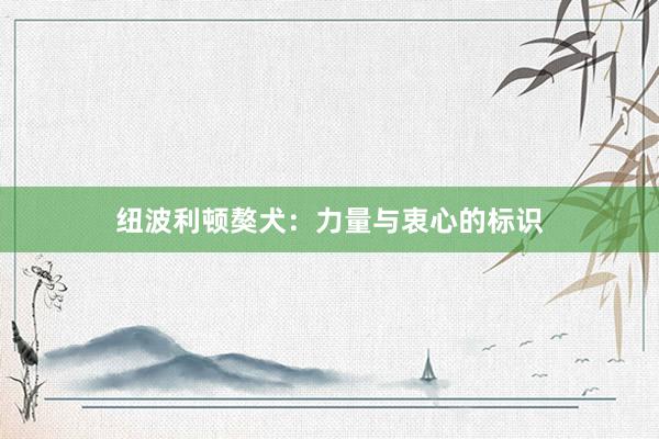 纽波利顿獒犬：力量与衷心的标识